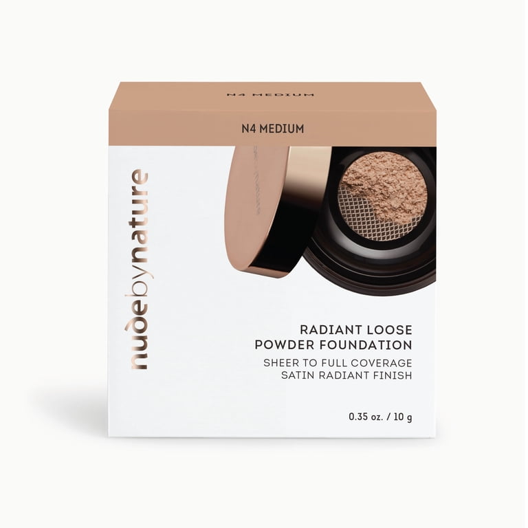 Nude by Nature Radiant Loose Powder Foundation, N4 Medium
