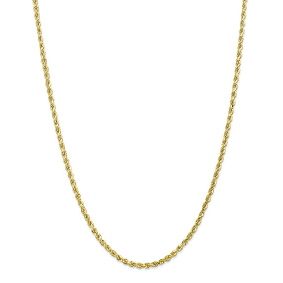 10k 3.2mm Diamond-cut Rope Chain in 10k Yellow Gold