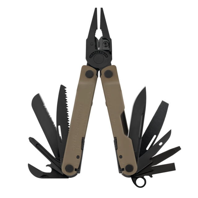 LEATHERMAN, Rebar Multitool with Premium Replaceable Wire Cutters and Saw, Coyote Tan with Nylon Sheath