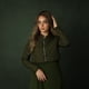 thumbnail image 5 of Conjunto de cárdigan y vestido largo sin mangas para mujer, vestido informal de rizo francés, cuello redondo, manga larga, cremallera, top de invierno XS-XXXL, 5 of 5