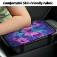 thumbnail image 3 of Yuyamidu Purple Butterfly Car Center Console Cover Sunflower Armrest Cover for Car Truck Van Easy to Install Auto Arm Rest Cover Car Accessories with Elastic Bands, 3 of 7