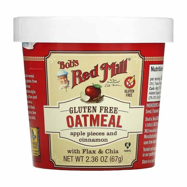 Bob's Red Mill Oatmeal Microwavable Cup Apple Multiple Options