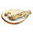 thumbnail image 2 of Travel Smudge Kit: Genuine Large Abalone Shell, 4" California White Sage Mini Wand for Positive Energy & Purification, Love, 2 of 4