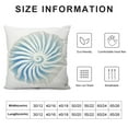 thumbnail image 5 of GOSMITH  Jellyfish Sea Creatures Pattern Square Cushion Cover -Shell White Throw Pillowcase - Nautical Themed Blue Decorative Accent Pillow Cover, 5 of 5