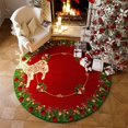 thumbnail image 3 of Christmas Carpet Home Decor Round Living Room Carpet Non-Slip Easy Care Rugs, 3 of 4