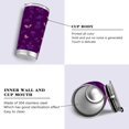thumbnail image 2 of 20oz Double-Wall Vacuum Insulated Stainless Steel Tumbler with Straws Sports Mugs BPA-Free Little Butterfly and Rose, 2 of 7