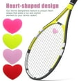 thumbnail image 3 of GOOHOCHY 6Pcs Racket Rubber Vibration Dampener Cute Heart Shaped Silicone Fluorescent Pink for Tennis Racket, 3 of 8