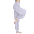 thumbnail image 4 of felwors Harem Pants Women High Waist Yoga Pants Elastic Soft Modal Yoga Sports Pants 2026 Summer Loose Comfy Joggers Trousers (Light Gray, L), 4 of 8