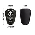 thumbnail image 3 of WIRESTER 2 Pairs Mini Soccer Shin Guards 3.9×2.4 in, Lightweight Protective Football Pads for Men, Women & Kids – Christian Bible Verses Philippians 4:13 & Christian Quotes Psalm 18:2, 3 of 6