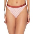 thumbnail image 2 of No Boundaries Sheer Mesh Thong Panty, 3-Pack, Sizes XS-XXXL, 2 of 4