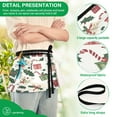 thumbnail image 4 of Yayeee Waist Apron with Pockets for Cooking Waterproof Half Server Aprons, White Christmas Holly, 4 of 7