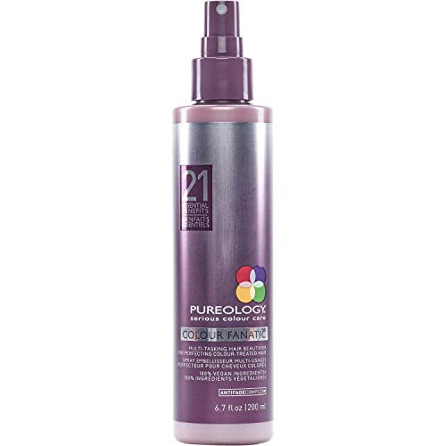 Pureology Colour Fanatic Leave-in Conditioner Hair Treatment Detangling Spray | Protects Hair Color From Fading | Heat Protectant | Vegan | 6.7 oz.
