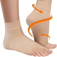 thumbnail image 1 of Ankle Compression Sleeve 30mmHg L Unisex Beige 20 For swelling 20-30 mmHg, 1 of 5