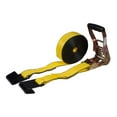 thumbnail image 6 of 4 Pack Ratchet Tie-Down Straps with Flat Hooks, 2" x 20' Ratchet Straps Yellow | 10,000 Lbs Breaking Strength | Tie Down Ratchet Straps for Flatbed, Truck, Trailers Pickup, 6 of 9