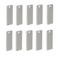 thumbnail image 2 of 20 Piezas de Metal Rectángulo Forma en Blanco Estampado Etiquetas Collar Colgantes Sunnimix Colgantes de etiqueta en blanco de metal, 2 of 7