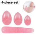 thumbnail image 1 of Huevos Huevo de piedra de jade, huevos de masaje Piedras 4 piezas Cristal Chakra Curación Yoga Ejercicio Huevos para entrenar los músculos de la PC para el ejercicio de las mujeres, 1 of 5