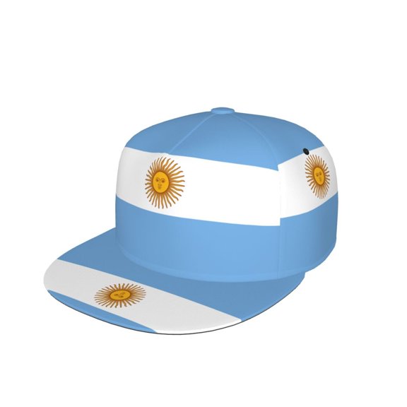 Snapback Hats For Men Women Flag Of Argentina Flat Bill Brim Baseball Cap Printed Hat