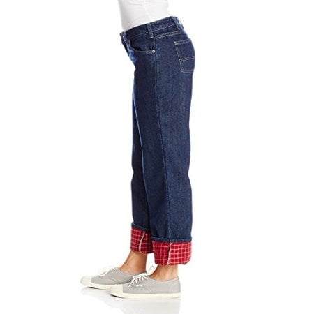 womens flannel lined jeans walmart