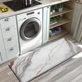 thumbnail image 3 of White Marble Copper Line Pattern Kitchen Rug Mat,Kitchen Runner Rugs Non Skid Washable,Decorative Kitchen Floor Mats for Kitchen,Sink,Laundry,17"x47.2", 3 of 7
