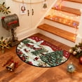 thumbnail image 4 of Mecorevxz Christmas Decorations,Half Round Doormat Non Slip Indoor Outdoor Entrance Semi Circle Area Rug Washable Half Moon Rug Front Floor Mat for Christmas Decor（D）, 4 of 7