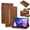 Brown, variant on Dteck Case for Lenovo Tab M10 Plus 3rd Gen 10.6 inch, Multi-Angle Viewing Stand Zipper Wallet Card Folio Shockproof Tablet Cover,Red