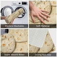 thumbnail image 3 of Sikiie Taco Tortillas Print Flannel Anti-slip Floor Mat 16x24in, Thickened Dustproof Entrance Door Mat Floor Mat for Kitchen, Bathroom, Laundry Room, 3 of 7