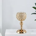 thumbnail image 2 of Candelabro de cristal para mesa de comedor, candelabro decorativo Dorado L, 2 of 6