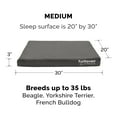 thumbnail image 3 of FurHaven Pet Products | Deluxe Orthopedic Oxford Indoor/Outdoor Water-Resistant Pet Bed for Dogs & Cats, Stone Gray, Medium, 3 of 12