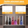 thumbnail image 4 of Purse Organizer Transparent Adjustable Handbag Organizer Easy to Install Closet Bag Holder Reusable Plastic Purse Rack for Home Bedroom Office Use, 4 of 10