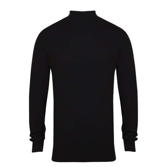 Henbury Mens Roll Neck Sweatshirt