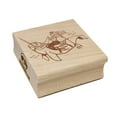 thumbnail image 1 of Majestic Mermaid Riding Narwhal Square Rubber Stamp Stamping Scrapbooking Crafting - Medium 1.75in, 1 of 7