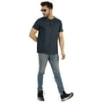 thumbnail image 5 of Inkmeso Solid Henley T-Shirt For Mens Cotton Short Sleeve Tee Shirts Pocket Shirt, 5 of 7