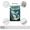 thumbnail image 2 of Vintage Iguazu Falls Retro South American Tourism with Nature's Power Canvas Poster, 2 of 8
