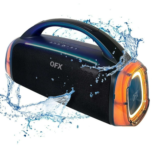QFX BT-ZX10 Rugged Bluetooth Stereo Boombox Speaker