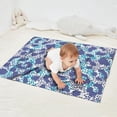 thumbnail image 2 of White and Blue Of Animal Print Blanket,Comfortable Soft Flannel Throw Blanket,All Season,Warm Lightweight Blankets for Sofa Bed Couch Living Room Chair,30"x40", 2 of 4
