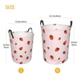 thumbnail image 5 of Daiia Strawberry Round Laundry Basket with Handles Thickened Waterproof Circular hamper,Dirty Clothes Storage Basket for Bedroom,Bathroom,College Dorm-Medium, 5 of 8