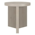 thumbnail image 5 of Holm 22" Wide Round Fluted Side Table in Alder White, 5 of 5