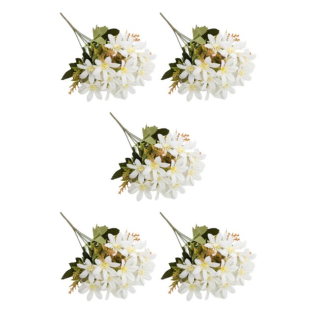 Transemion 1/2/3/5 Realistic Appearance Artificial Flower Low Maintenance For Life Elegant Mini Lily1 5PCS