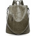 thumbnail image 1 of Women's anti-theft backpack, faux leather shoulder bag, 1 of 5