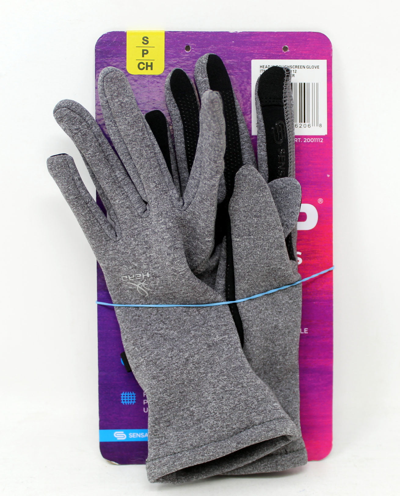 Head Women's Touchscreen Running Gloves Gray Medium NEW WTAGS 