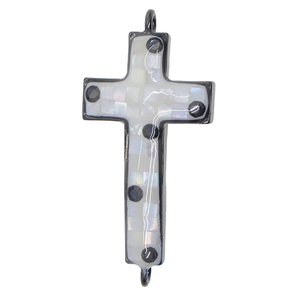 Silver color Cross Charm for Bracelet or Necklace Jewelry 2 