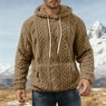 thumbnail image 5 of lmcalzta Fuzzy Hoodies for Men with Pockets Workout Gym Running Athletic Sweatshirts Fall Winter, 5 of 7