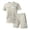 Khaki, variant on Men's Short Sleeve Tracksuit 2 Piece Summer Beach Short Sleeve Crewneck T-Shirts and Shorts Outfits Elastic Waist Relaxed Fit Loose Lightweight Matching Set with Pockets Army Green 2XL