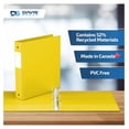 thumbnail image 6 of Premium Economy 6-Pack 3-Ring Binders for School or Office, Round-Ring Binders, 1.5 Inch, Yellow, 6 of 7