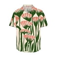 thumbnail image 4 of UVEASISHA Summer Floral Shirts for Men,Mens Hawaiian Shirts Short Sleeve Button Down Vacation Shirt Stylish Printed Tropical Beach Shirts 2025 Casual Aloha Shirt 90% off Clearance Sale, 4 of 5