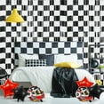 thumbnail image 5 of Race Car Foil Fringe Curtains Backdrop Birthday Party Decorations, NOGIS 3 Pack 3.28 x 6.56 Ft Black White Foil Fringe Curtain Photo Booth Props Racing Car One Happy Dude Birthday Party Decor, 5 of 7
