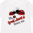 thumbnail image 4 of Inktastic My Great Aunt Loves Me with Cute Ladybugs Boys or Girls Long Sleeve Toddler T-Shirt, 4 of 5