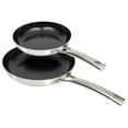 thumbnail image 4 of CoreClad 2PC Tri-Ply Stainless Steel Ceramic Nonstick Skillet Set, Induction Ready, 4 of 4
