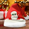thumbnail image 2 of Christmas Hats for Women Beanies Women Printed Christmas Santa Hat With Thick Unisex Kids & Adults Festive Party Accessory Double Sided Cap, 2 of 3