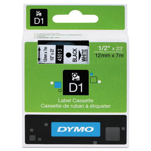 1PK Black on White Polyester Label Tape for Dymo D1 43613 6mm LabelManager 160 